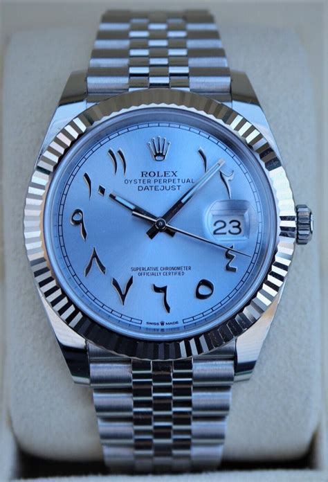 rolex custom arabic dial|rolex datejust 41mm arabic dial.